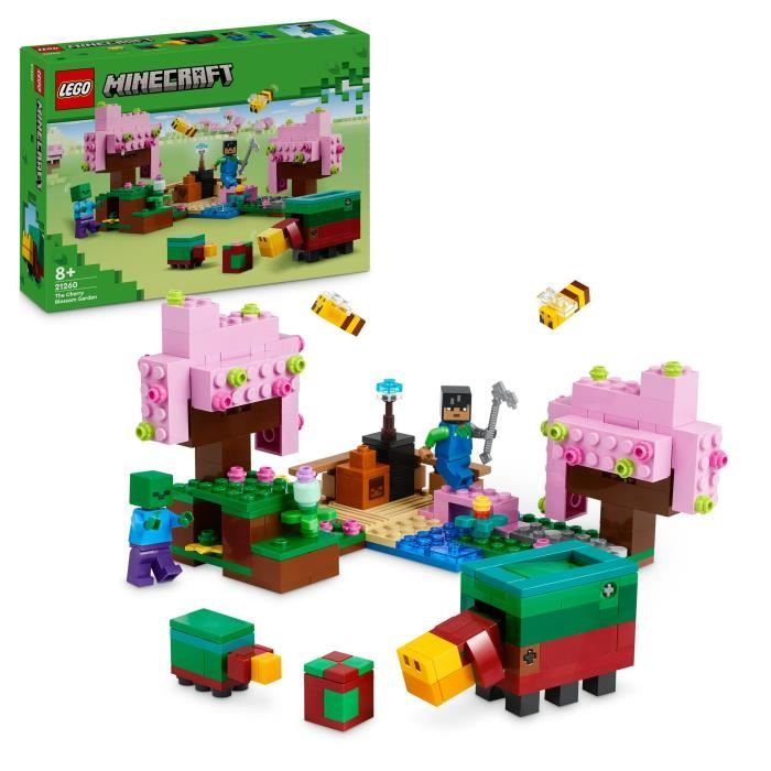 LEGO Minecraft 21260 Cherry Blossom Garden - Video Game Minifigures