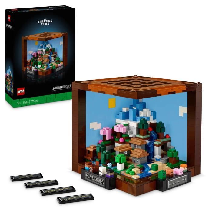 LEGO Minecraft 21265 Workbench - Building and Exploration Set - Gift for Adults