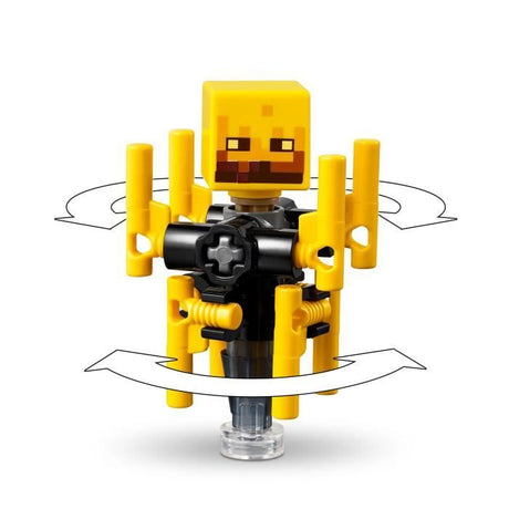 LEGO Minecraft 21266 La bataille de la lave du Nether - Jouet pour fans de jeux vidéo