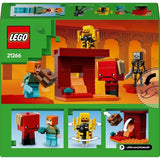 LEGO Minecraft 21266 La bataille de la lave du Nether - Jouet pour fans de jeux vidéo