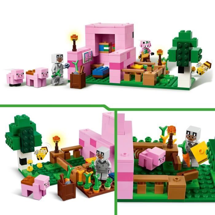 LEGO Minecraft 21268 La maison de Porcelet - Jeu de construction pour enfant des 7 ans
