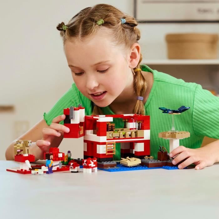 LEGO Minecraft 21270 La maison des Champimeuhs - Jeu de construction pour enfant des 8 ans