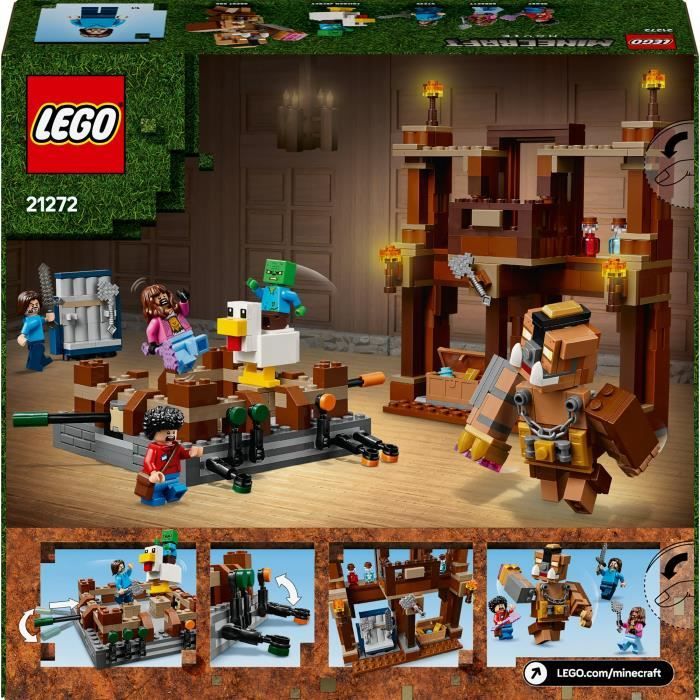 LEGO Minecraft 21272 Le Ring du Manoir des Bois - Jeu de construction garçon des 10 ans
