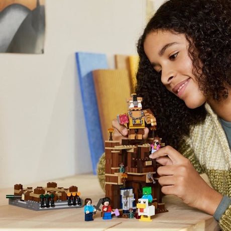 LEGO Minecraft 21272 Le Ring du Manoir des Bois - Jeu de construction garçon des 10 ans
