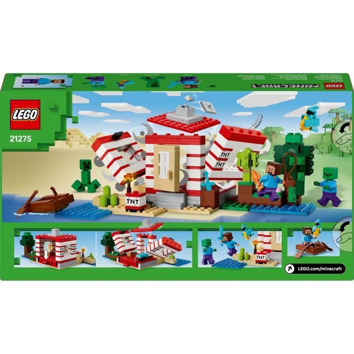 LEGO Minecraft 21275 La Maison En TNT De La Jungle - Jeu De Construction des 8 Ans