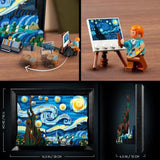 LEGO Ideas 21333 Exclu Cdiscount Vincent Van Gogh - La Nuit Étoilée, Reproduction de Tableau sur Toile