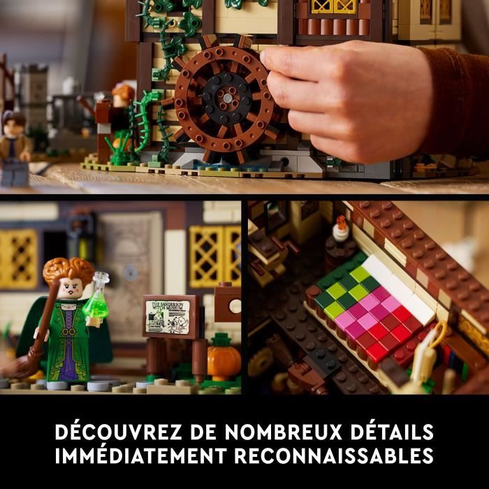 LEGO Ideas Hocus Pocus Disney : le manoir des soeurs Sanderson 21341 -Set de construction - Un cadeau d'Halloween pour les adultes