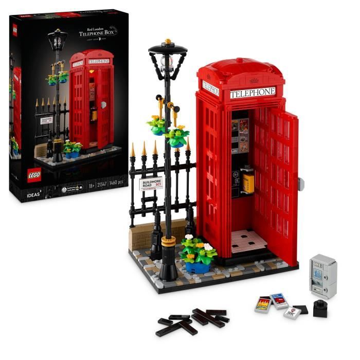 LEGO Ideas 21347 London Telephone Booth Home Decor for Anglophiles