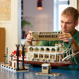 LEGO Ideas 21356 Exclu Cdiscount Le Bateau a Vapeur du Mississippi - Set de Construction pour Adulte