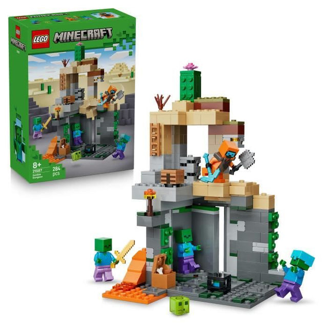 LEGO Minecraft 21587 Le Donjon de Zombies - Jeu Interactif pour Garçon ou Fille des 8 ans