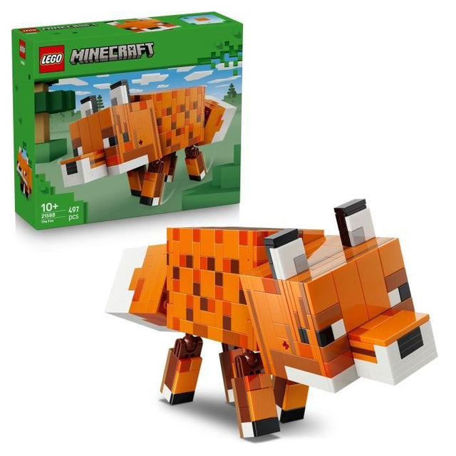 LEGO Minecraft 21588 Le Renard - Jeu 3D Garçon ou Fille des 10 ans - Figurine d'Animal