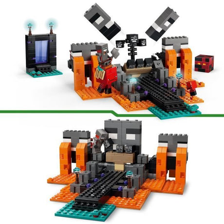 LEGO Minecraft 21590 La Bataille du Wither - Jouet de Construction pour Gamer des 8 ans