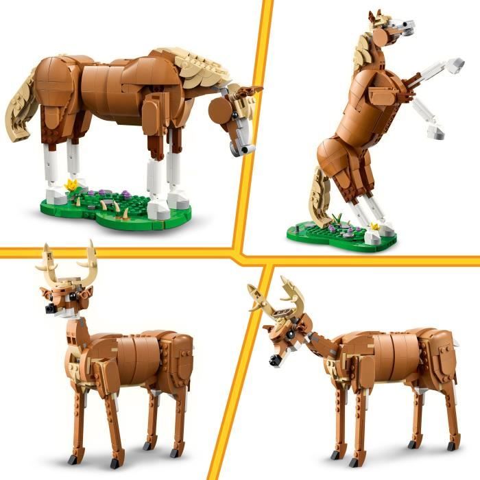 LEGO Creator 3-en-1 31166 Le Beau Cheval - Jeu de Construction  des 9 ans