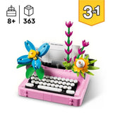 LEGO Creator 31169 3-en-1 La machine a écrire avec des fleurs - Jeu pour enfant des 8 ans