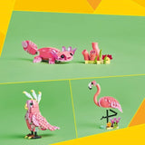 LEGO Creator 31170 3-en-1 Animaux sauvages : le flamant rose - Jouet pour fille des 8 ans