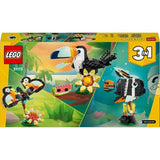 LEGO Creator 3-en-1 31173 Animaux Sauvages : le Toucan Tropical - Jeu des 7 ans