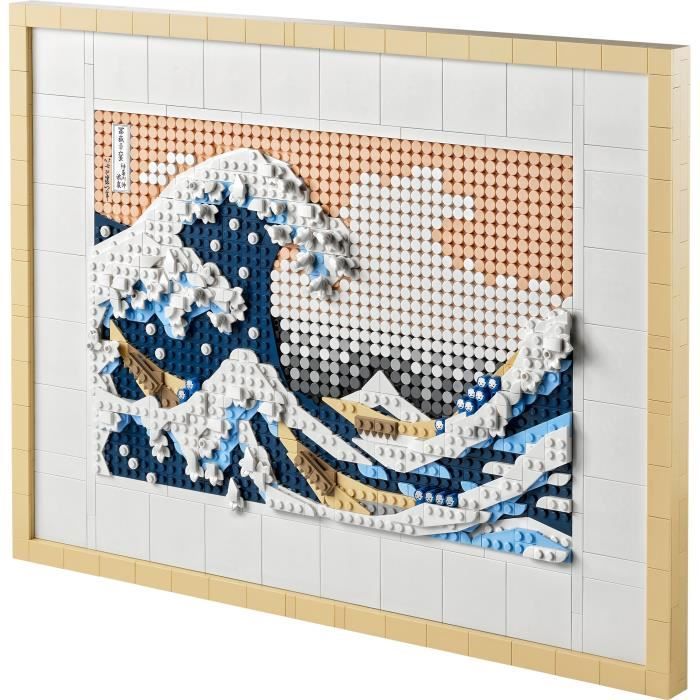 LEGO ART 31208 Hokusai  La Grande Vague, Décoration Murale Japonaise, Loisir Créatif, Adultes