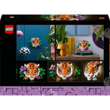LEGO Art 31217 La Collection Faune  Le Tigre - Set Adulte - Décoration Murale Avec Fleurs