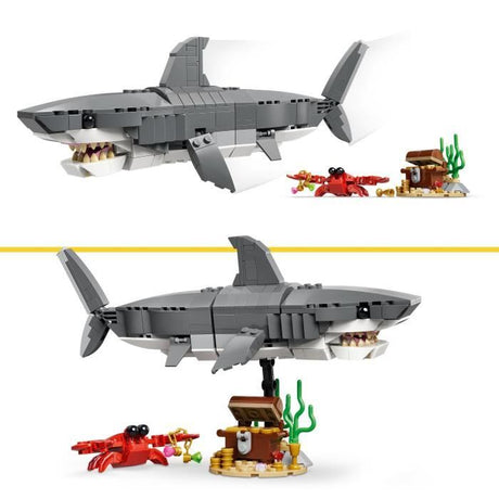 LEGO Creator 3-en-1 31381 Le Redoutable Requin et le Coffre au Trésor - Jouet des 8 ans