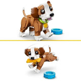 LEGO Creator 3-en-1 31382 Les Adorables Animaux : le Chiot Joueur - Jeu des 8 ans - Cadeau