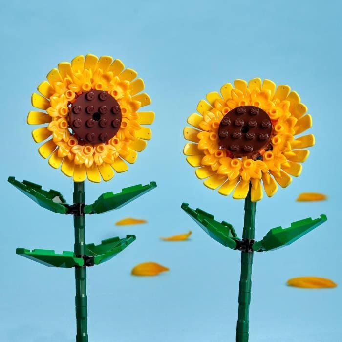 LEGO 40524 Creator Tournesols, Kit de Construction de Fleurs Artificielles, Chambre d'Enfant ou Décoration de Maison