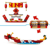 LEGO 40678 Le calendrier des fetes - Idée cadeau et jouet 2-en-1 pour le Nouvel An lunaire