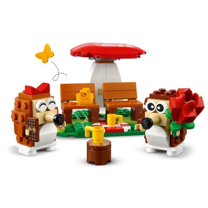 LEGO 40711 Le pique-nique des hérissons - Jouet avec un champignon a construire des 8 ans