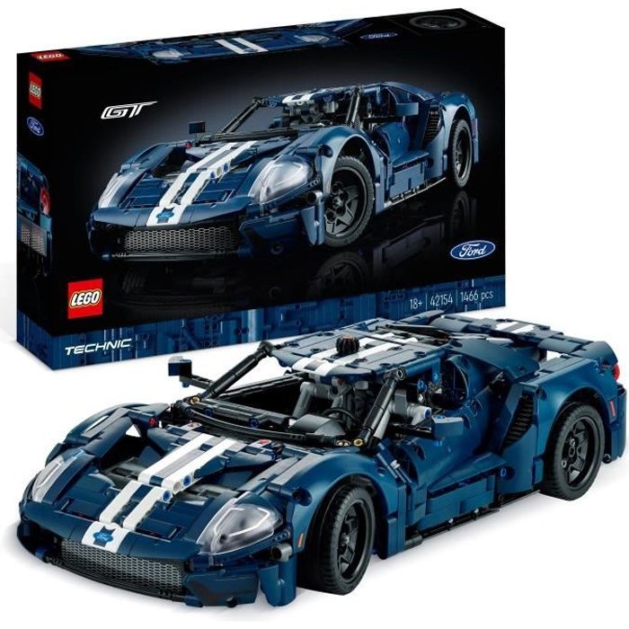 LEGO Technic 42154 Ford GT 2022, Maquette de Voiture pour Adultes, Échelle 1:12, Niveau Avancé