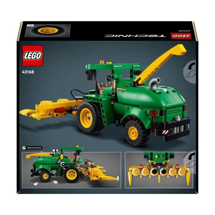 LEGO 42168 Technic John Deere 9700 Forage Harvester, Jouet de Tracteur Agricole, Cadeau Enfants 9 Ans