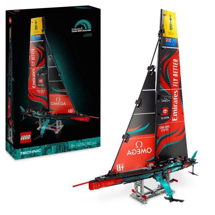 LEGO Technic 42174 Yacht Emirates Team New Zealand AC75 - Kit de Construction Adulte