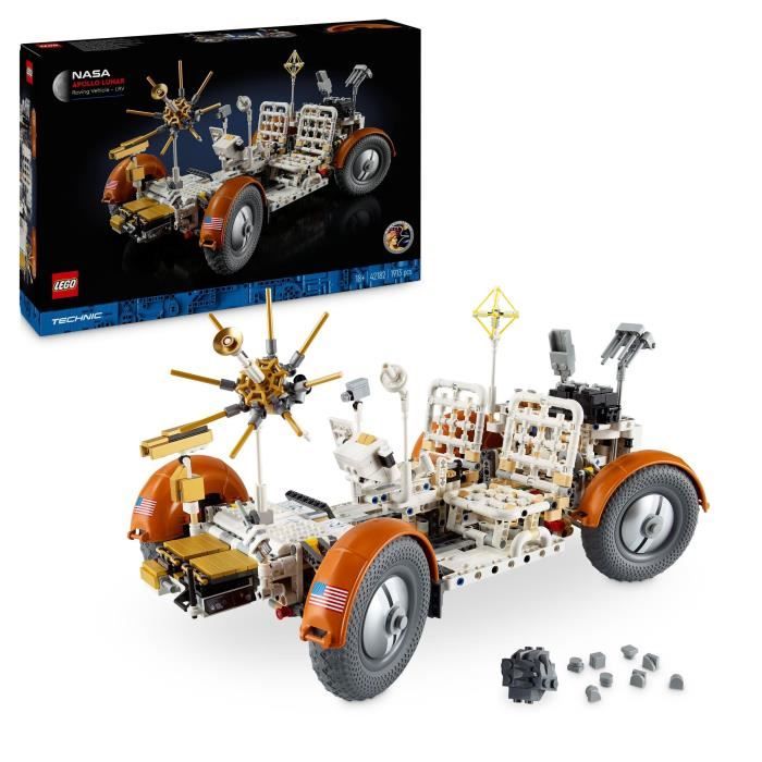 LEGO Technic 42182 Véhicule d'Exploration Lunaire NASA Apollo - LRV Rover Spatial Adultes