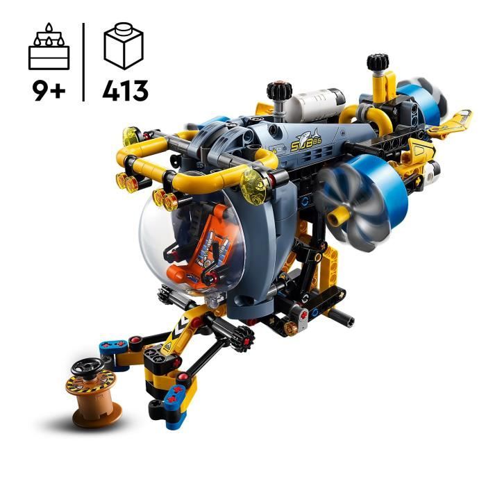 LEGO Technic 42201 Le sous marin de recherche en haute mer - Jeu de construction des 9 ans