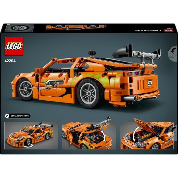 LEGO Technic 42204 Fast and Furious Toyota Supra MK4 - Jouet voiture pour garçon des 9 ans