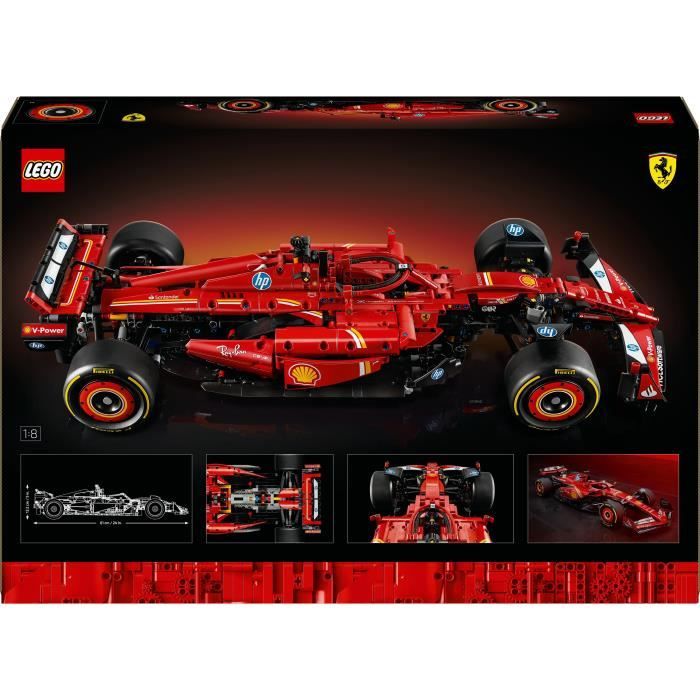 LEGO Technic 42207 F1 Ferrari SF-24 - Voiture collector avec moteur V6 pour adulte