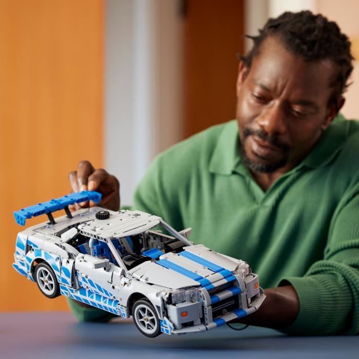 LEGO Technic 42210 Voiture Nissan Skyline GT-R (R34) 2 Fast 2 Furious - Set pour Adulte