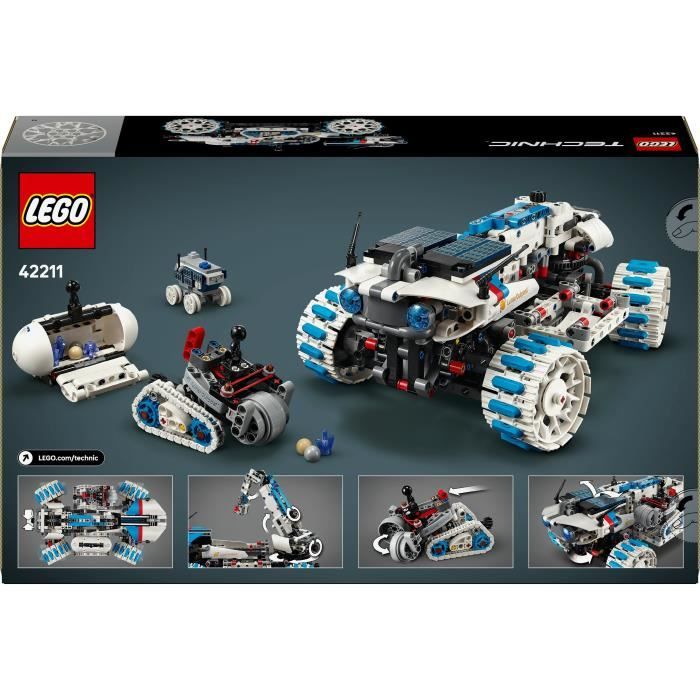 LEGO Technic 42211 Véhicule Lunaire Lunar Outpost - Jeu de Construction enfant 10 ans