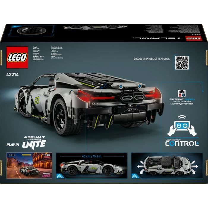 LEGO Technic 42214 Supercar Lamborghini Revuelto - Jeu de Construction enfant 10 ans