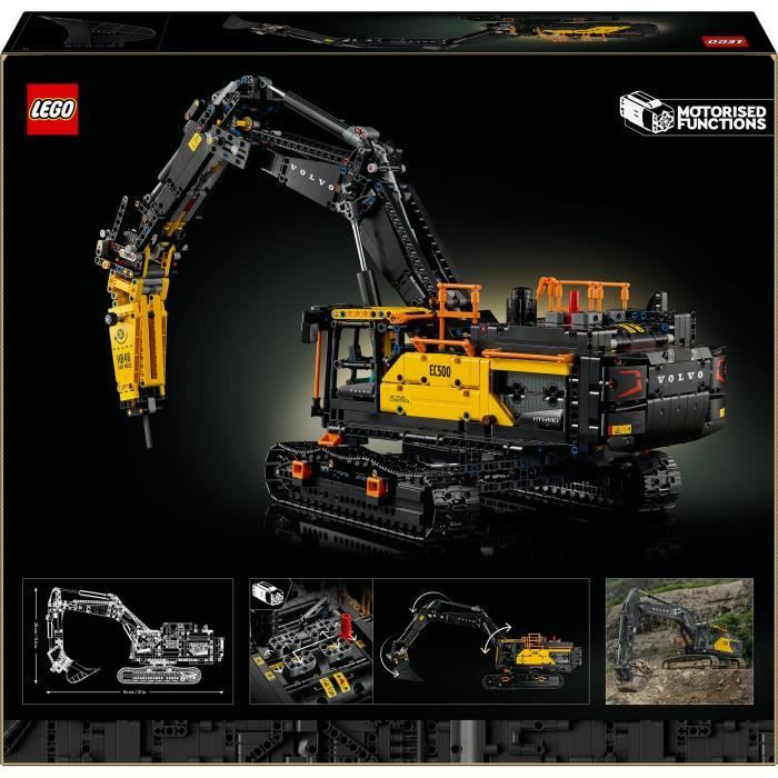 LEGO Technic 42215 Pelleteuse Volvo EC500 Hybride - Set de Construction pour Adulte - Déco