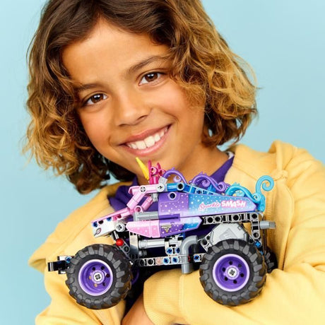 LEGO Technic 42220 Monster Jam Sparkle Smash a Rétrofriction - Jouet Camion des 7 ans
