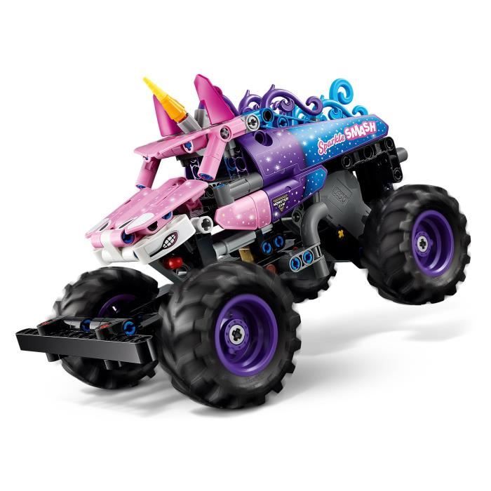LEGO Technic 42220 Monster Jam Sparkle Smash a Rétrofriction - Jouet Camion des 7 ans