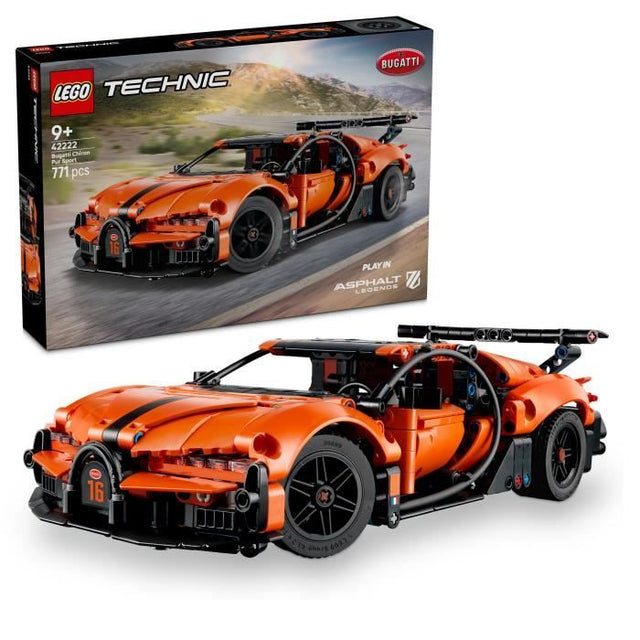 LEGO Technic 42222 Hypercar Bugatti Chiron Pur Sport - Jouet Voiture des 9 ans - Cadeau