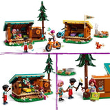 LEGO Friends 42624 Les cabanes chaleureuses de la base de loisirs - Set sur la nature