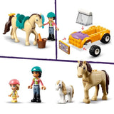 LEGO 42634 Friends La Remorque du Cheval et du Poney, Jouet avec Figurines Liann, Zoya et 2 Figurines d'Animaux
