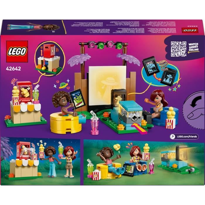 LEGO Friends 42642 Soirée Cinéma entre Amies - Jeu de Construction des 6 Ans