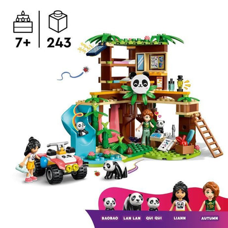 LEGO Friends 42648 Le Sanctuaire des Pandas - Jeu de Construction des 7 Ans