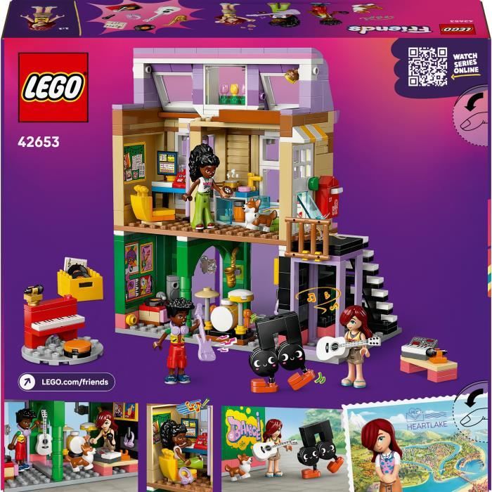 LEGO Friends 42653 Le Magasin de Musique et l'Appartement -des 7 Ans