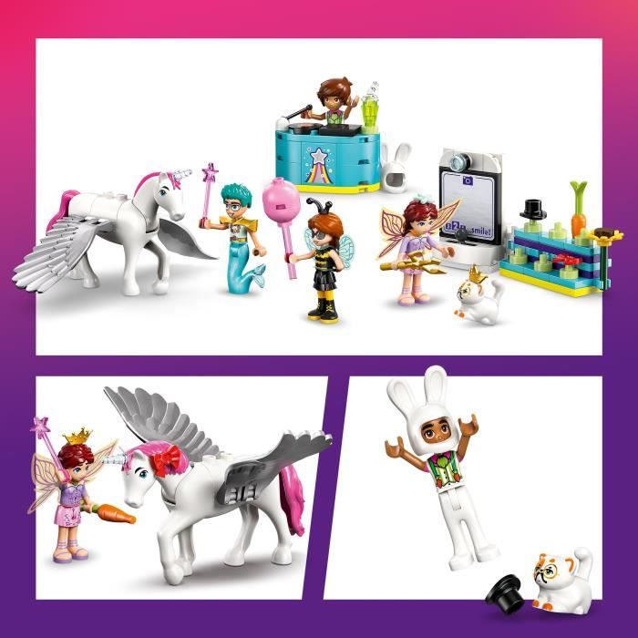 LEGO Friends 42661 Soirée Déguisée avec une Licorne et une Fée - Jeu des 6 Ans