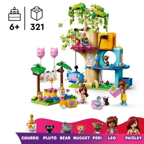 LEGO Friends 42666 La Fete d'Anniversaire et l'Arbre a Chats - Jeu des 6 ans