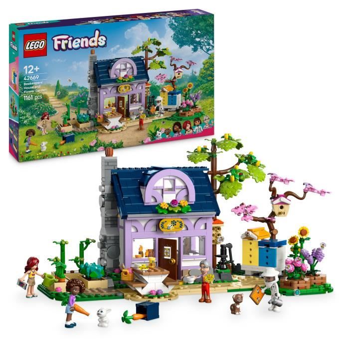 LEGO Friends 42669 La maison des apiculteurs et le jardin fleuri - Jeu créatif pour filles