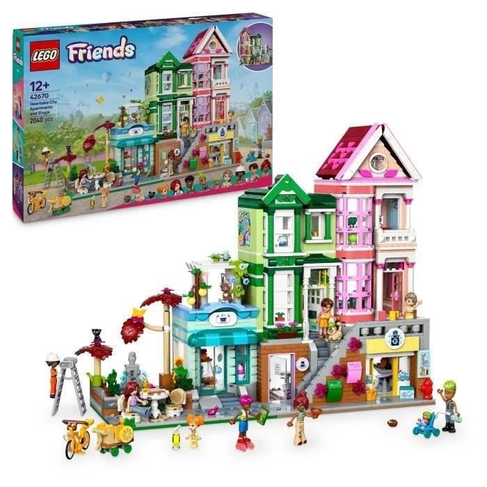 LEGO Friends 42670 Les appartements et boutiques de Heartlake City Jeu créatif pour enfants